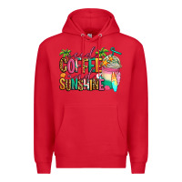 Red iced coffee and sunshine summer Premium Hoodie - Jasminsmagicworld