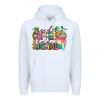 White iced coffee and sunshine summer Premium Hoodie - Jasminsmagicworld