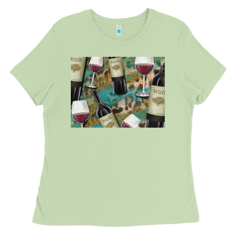 California Wine With Leopard Background Ladies Tee by Bettercallsaul | Teevron