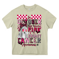 Mossy pink ghost breast cancer awareness Heavy Core Tee - LillyAllenDesigns