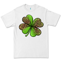 White leopard shamrock Premium Tee - Jasminsmagicworld