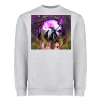 Heather Grey witch hand tumbler Heavyweight Sweatshirt - BundleAndBundleShop