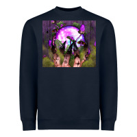 Navy witch hand tumbler Heavyweight Sweatshirt - BundleAndBundleShop