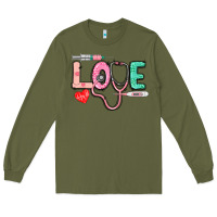 Army Green love nursing Long Sleeve Tee - CowGirlArtShop