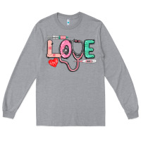 Heather Grey love nursing Long Sleeve Tee - CowGirlArtShop