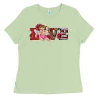 Matcha valentine's day cupid sunflowers love Ladies Tee - RanaPortraitStore