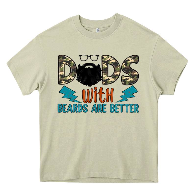 Dads With Beards Are Better Heavy Core Tee by JahusDesignShop | Teevron