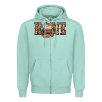 Seafoam home Christmas farm animals Zipper Hoodie - CowhideDigitalArt