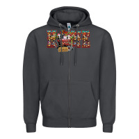 Smoke home Christmas farm animals Zipper Hoodie - CowhideDigitalArt
