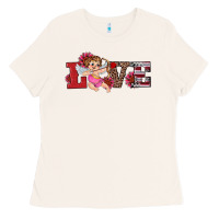 Bone valentine's day cupid sunflowers love Ladies Tee - RanaPortraitStore