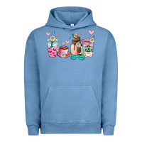 Pigment Pebble Blue mom coffee cup Urban Hoodie - AdoDesignShop
