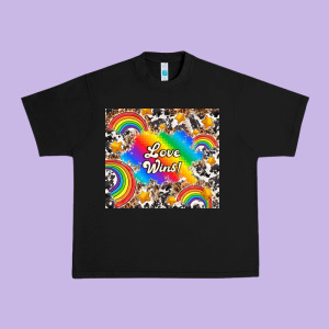 Love Wins Urban Heavy Tee Designed By Tumblerdesignbyshophia