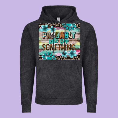 Probably Late For Something Tumbler 3 Vintage Hoodie Designed By Cowgirlartshop