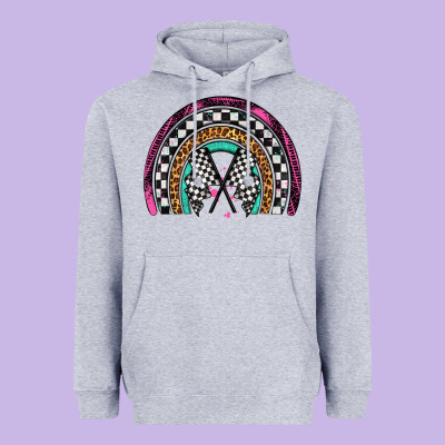 Race Leopard Rainbow Heavyweight Hoodie Designed By Artiststas
