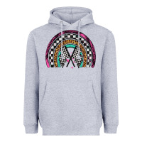 Heather Grey race leopard rainbow Heavyweight Hoodie - Artiststas