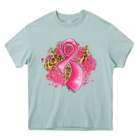Arona breast cancer awareness ribbon with glitter pink l Heavy Core Tee - LillyAllenDesigns