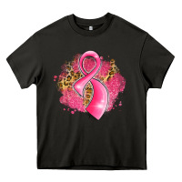 Asphalt breast cancer awareness ribbon with glitter pink l Heavy Core Tee - LillyAllenDesigns