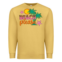 Antique Gold beach please Premium Sweatshirt - Artiststas