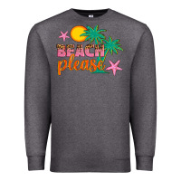 Charcoal Heather beach please Premium Sweatshirt - Artiststas