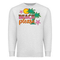 Oatmeal Heather beach please Premium Sweatshirt - Artiststas