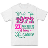 White made in 1972, 50 years of being awesome Premium Tee - Jasminsmagicworld