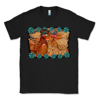 Black chicken western Classic Tee - RacoonDesign