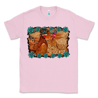 Bubblegum Pink chicken western Classic Tee - RacoonDesign