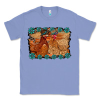Colony Blue chicken western Classic Tee - RacoonDesign