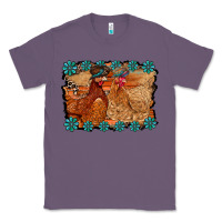 Lavender chicken western Classic Tee - RacoonDesign