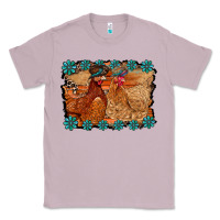 Lilac chicken western Classic Tee - RacoonDesign