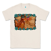 Natural chicken western Classic Tee - RacoonDesign