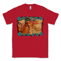 Red chicken western Classic Tee - RacoonDesign