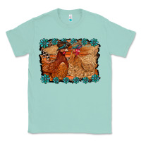 Seafoam chicken western Classic Tee - RacoonDesign