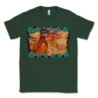 Sports Green chicken western Classic Tee - RacoonDesign