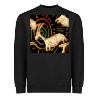 Black african ethnic animal seamless pattern Heavyweight Sweatshirt - BundleAndBundleShop
