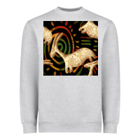 African Ethnic Animal Seamless Pattern Heavyweight Sweatshirt | Teevron