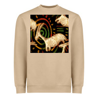 Mushroom african ethnic animal seamless pattern Heavyweight Sweatshirt - BundleAndBundleShop