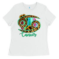 White Cancer Zodiac Ladies Tee - Bettercallsaul