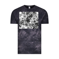 Black And White Floral Vintage Tee | Teevron
