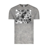 Cloud Rock black and white floral Vintage Tee - TumblerDesignByShophia