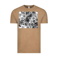 Vintage Coffee black and white floral Vintage Tee - TumblerDesignByShophia