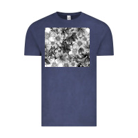 Vintage Denim black and white floral Vintage Tee - TumblerDesignByShophia