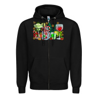 Black Christmas tequila Zipper Hoodie - CowhideDigitalArt