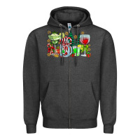 Charcoal Heather Christmas tequila Zipper Hoodie - CowhideDigitalArt