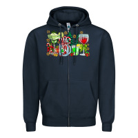 Navy Christmas tequila Zipper Hoodie - CowhideDigitalArt