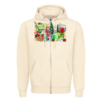 Sandshell Christmas tequila Zipper Hoodie - CowhideDigitalArt