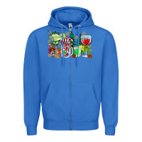 True Royal Christmas tequila Zipper Hoodie - CowhideDigitalArt