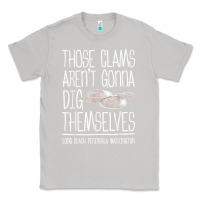 Moon Dust Clam Diggers Funny Quote Gift Long Beach Peninsula Classic Tee - minhPixels
