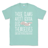 Seafoam Clam Diggers Funny Quote Gift Long Beach Peninsula Classic Tee - minhPixels