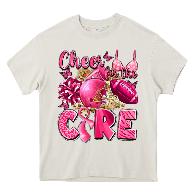 Cheer For The Cure Breast Cancer Heavy Core Tee by LillyAllenDesigns | Teevron
